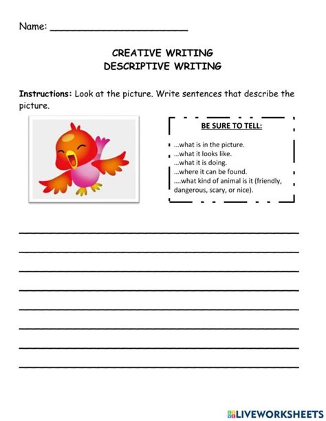 Free Creative Writing Worksheets Printable Worksheets