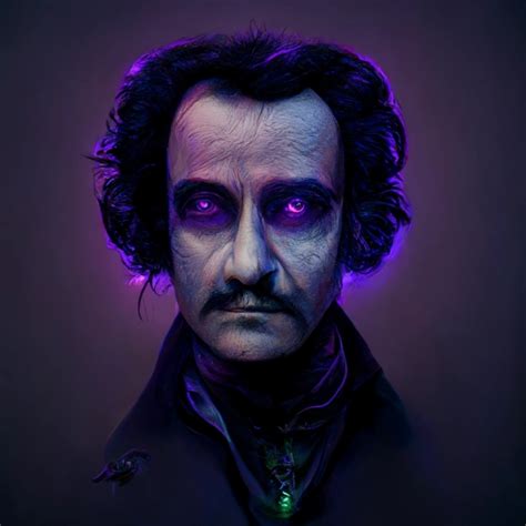 Edgar Allan Poe With Raven Hyper Realistic K Midjourney Openart