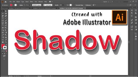 Text Shadow Adobe Illustrator Youtube