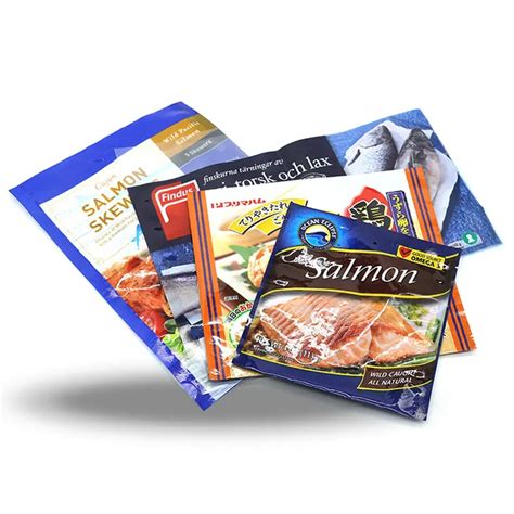 Custom Frozen Seafood Packaging Bag Fish Pouch Shrimp Package