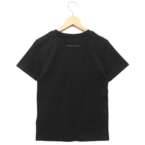 エムエムシックス メゾン マルジェラ Mm6 Maison Margiela Tシャツ 半袖カットソー トップス ブラック レディース Mm6