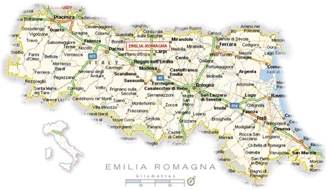 Emilia Romagna Region Map