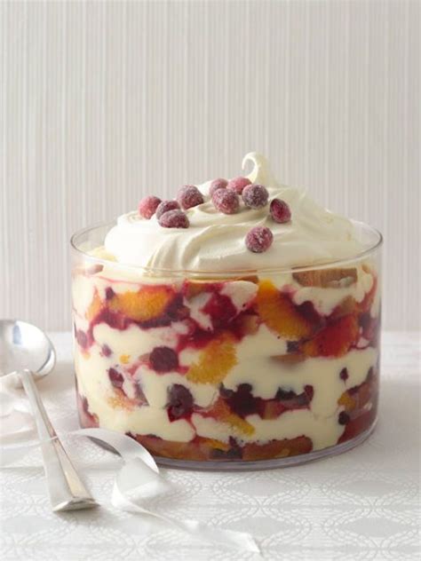 Candied Cranberry Orange Custard Trifle Recipe