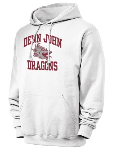 Denn John Middle School Dragons Men's Sweatshirts - Hooded