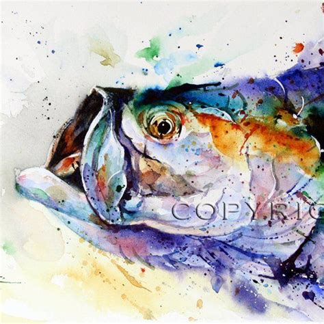 Tarpon Watercolor Print Fish Art Painting By By Dean Crouser Etsy In