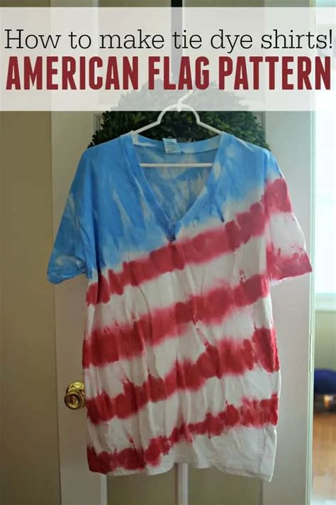 How To Make Tie Dye Shirts Featuring An American Flag Pattern