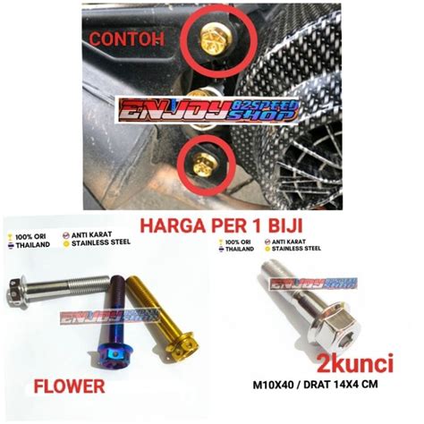 Jual Baut Pb Probolt Breket Pegangan Dudukan Knalpot Honda Beat Scopy