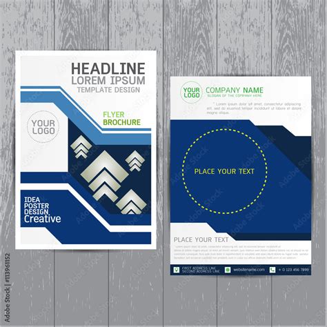 Brochure Flyers Poster Design Layout Template In A Size With Stock