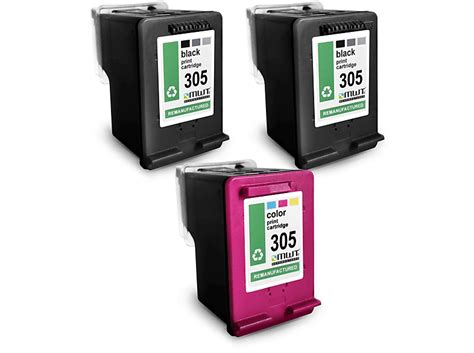 MEHRWEGTONER ersetzt HP 305BK+305C 3er Tintenpatrone Mehrfarbig (305BK ...