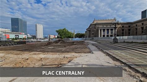 Warszawa Warsaw Plac Centralny Prace Archeologiczne Construction