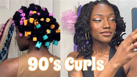 Perm Rod Curls On Locs How To Achieve Beautiful 90s Curls Youtube