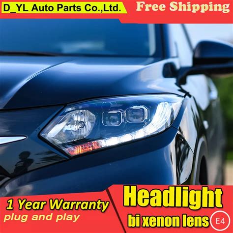 Car Styling For Honda HRV Headlights For VEZEL HRV LED Head Lamp Angel