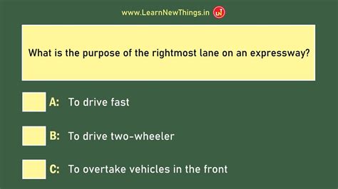 Indian Driving Licence Test Questions Answers Set Rto Exam