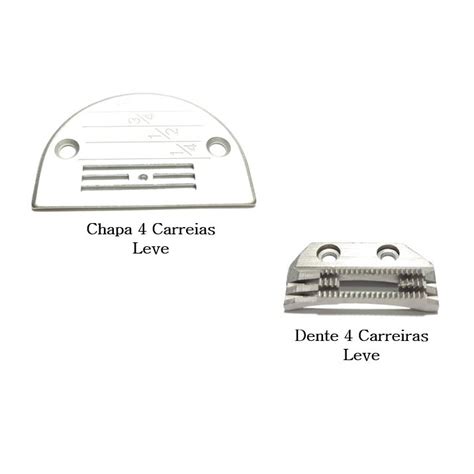 Chapa Numerada E Dente 4 Carreiras Leve Para Reta Industrial Shopee