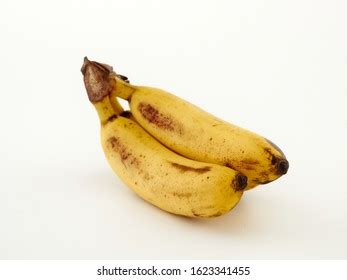 Lady Finger Bananascavendish Bananasisolatewhite Background Stock Photo ...