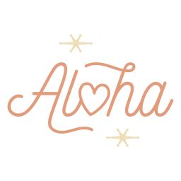 Aloha Vintage 50s Word PNG & SVG Design For T-Shirts