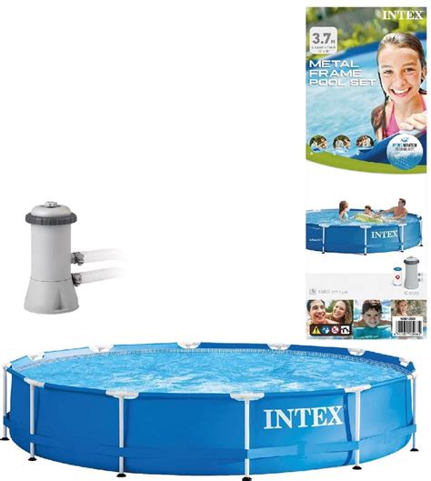 Intex Metal Frame Set Zwembad Opzetzwembad X Cm Rond