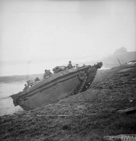 A Buffalo Of 79th Armoured Division On The Banks Of The River Ijssel At