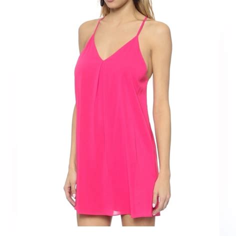 Alice Olivia Hot Pink Fierro Dress Gem