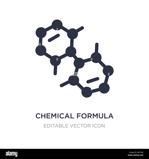 Chemical Formula Icon On White Background Simple Element Illustration