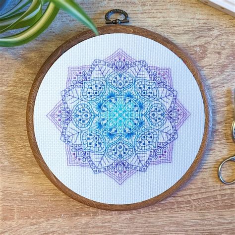 Mandala Cross Stitch - Etsy