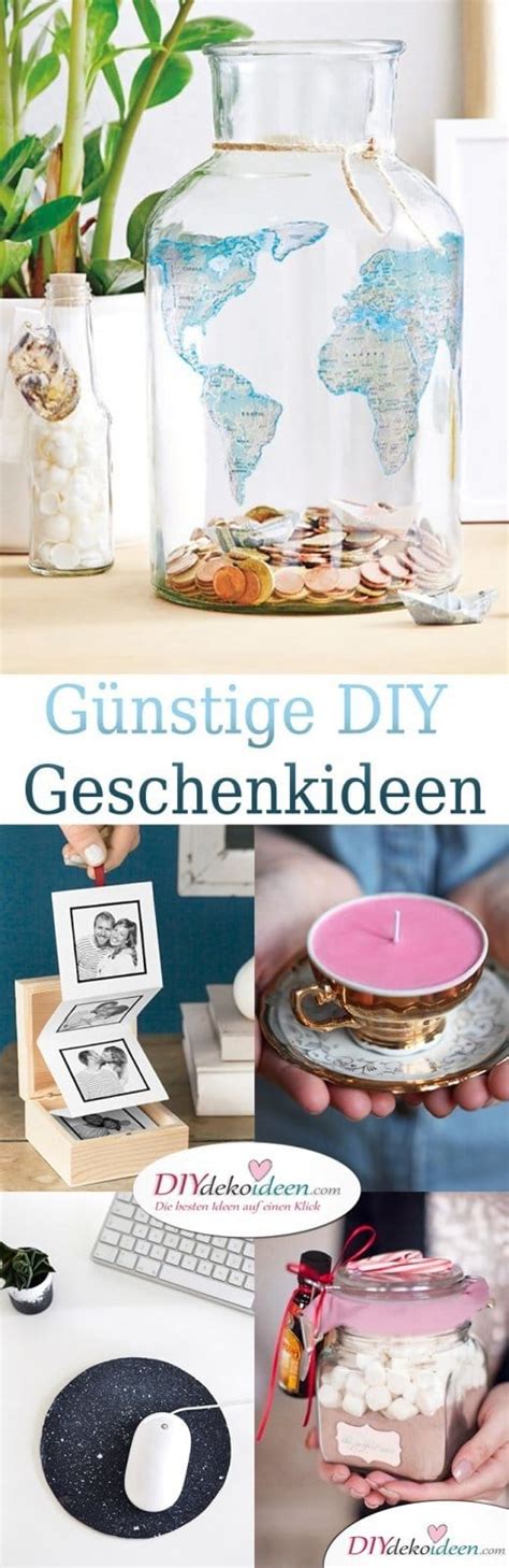 Günstige Geschenkideen zum selber machen DIY Bastelideen