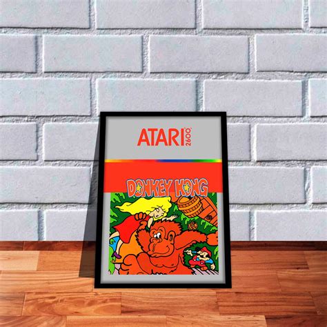 Quadro Decorativo Capa Donkey Kong A X Atari Elo