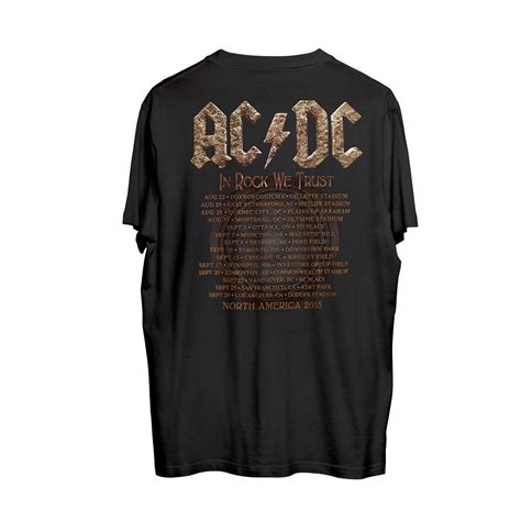 Ac Dc Rock Or Bust 2015 Tour T Shirt Shop The Ac Dc Official Store