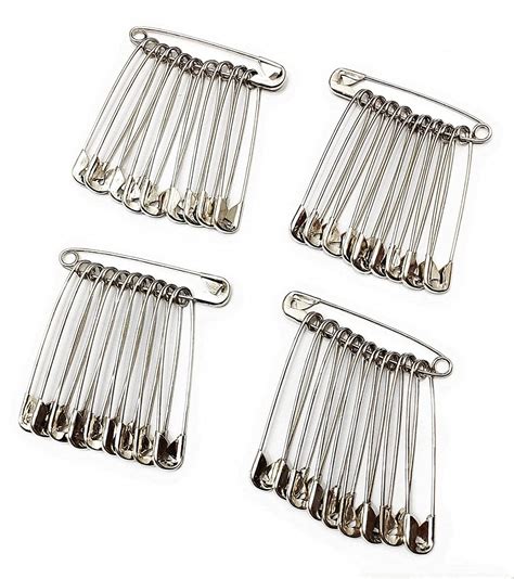 Woolco Multipurpose Use Women Stainless Steel Safety Pins Pack Of 48