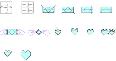 Origami Instructions Heart 3d Easy Art Craft Ideas