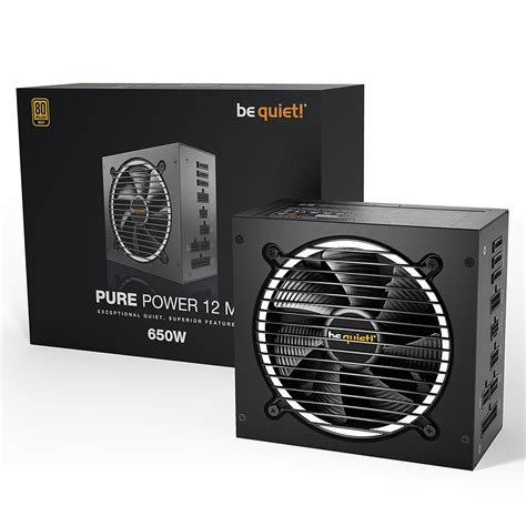 Be Quiet Pure Power 12 M 650W 80PLUS Gold Be Quiet Devis Gratuit