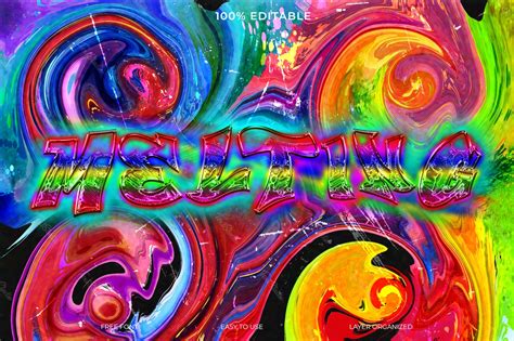 Melting Graffiti Font Style Text Effect | Photoshop PREMIUM PSD File