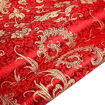 Amazon Tong Gu Chinese Satin Faux Silk Fabric Floral Brocade Dress