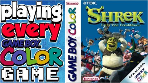 Playing Every Gameboy Game Shreks Fairy Tale Freakdown Youtube