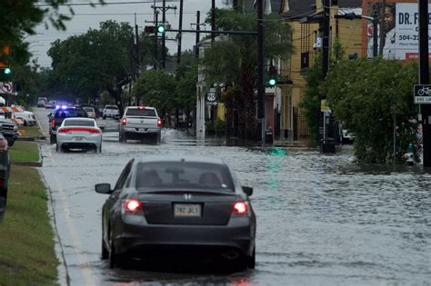 Photos Videos New Orleans Streets Flood In Heavy Rain Some Spots