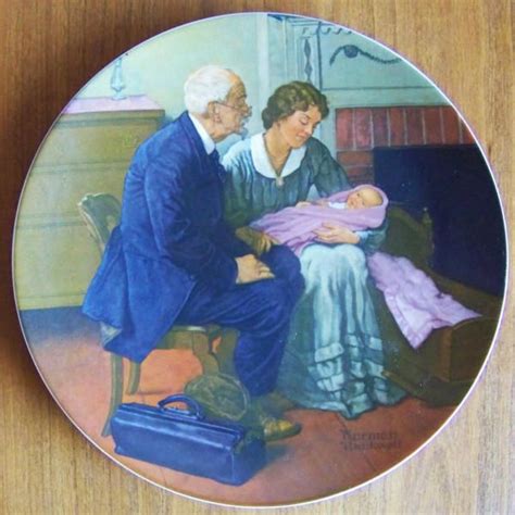 Norman Rockwell Mother S Day Plate Cradle Of Love Norman