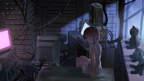 Doll Computer Anime Girls Anime Catzz Serial Experiments Lain Hd