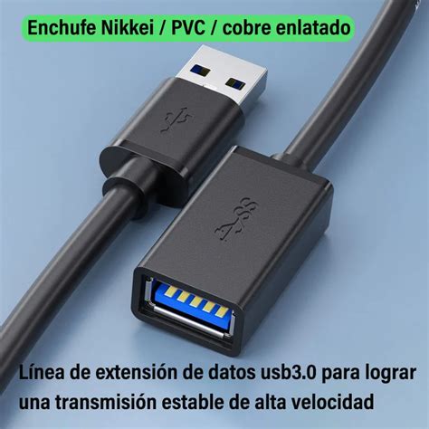 Cable De Extensi N Usb Macho A Hembra Transmisi N De Datos De Alta