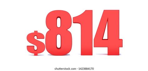 814 Dollar 814 Word On White Stock Illustration 1423884170 Shutterstock