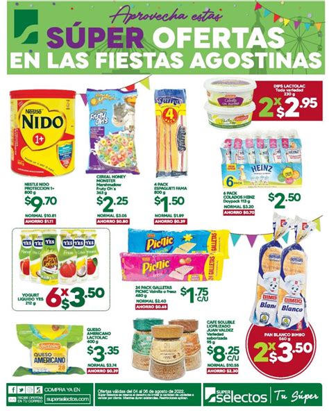 Súper Ofertas en Fiestas Agostinas con Súper Selectos 04 Agosto