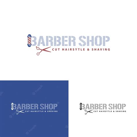 Premium Vector Barbershop Logo Design Template Scissor And Barber