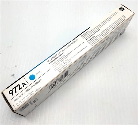 HP 972A Cyan Original PageWide Cartridge L0R86AN New 889296769156 EBay