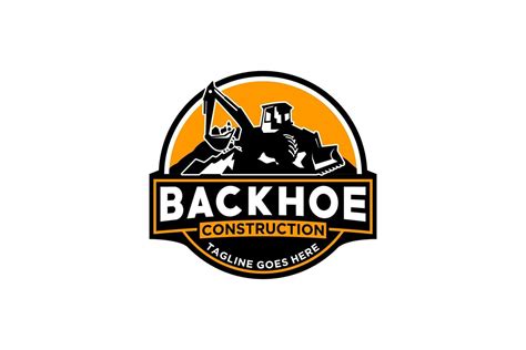 Backhoe logo template vector. Heavy equipment logo vector for ...