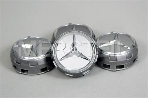 MercedesBenz Silver Center Wheel Caps