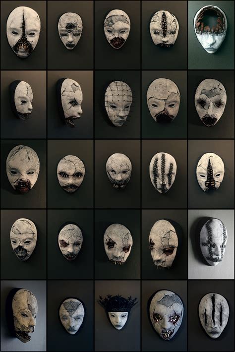 Masks By Torvinius Creepy Masks Masks Art Horror Masks