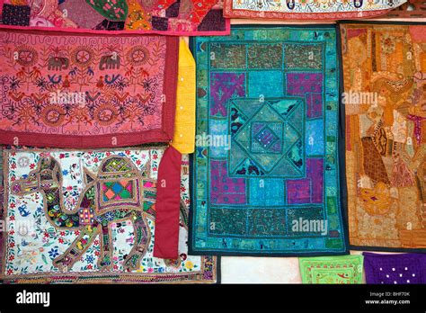 patchwork textiles bundi rajasthan india stock photo alamy