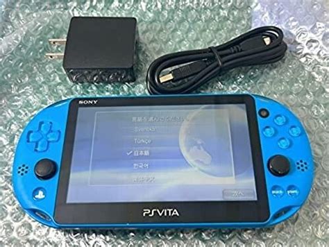 Sony Playstation PS Vita Aqua Blue PCH 2000 ZA23 Console Only PSV Slim