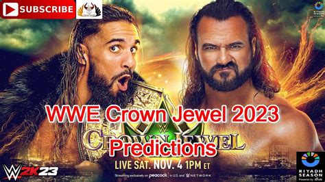 WWE Crown Jewel 2023 WWE World Championship Seth Freakin Rollins Vs