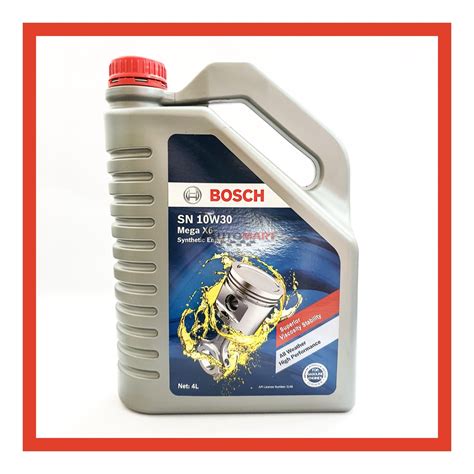 ORIGINAL BOSCH SN 10W30 MEGA X6 SEMI SYNTHETIC ENGINE OIL 4L Shopee