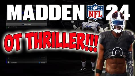 Madden Superstar Showdown Overtime Thriller Youtube